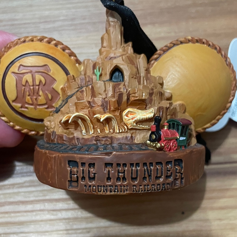 Disney Big Thunder Mountain Railroad Ornament - Brown and Gold - Picture 2 of 5